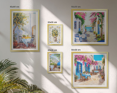 Parede galeria de quadros Paisagens encantadoras com flores