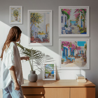 Parede galeria de quadros Paisagens encantadoras com flores