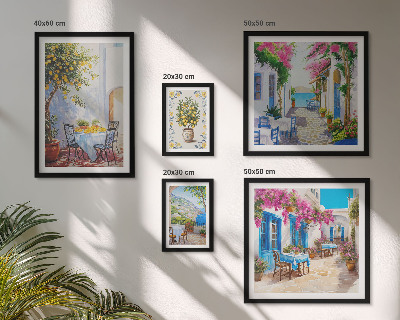 Parede galeria de quadros Paisagens encantadoras com flores