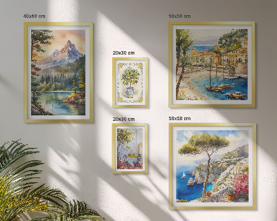 Galeria de parede Paisagens de montanhas e vistas para o mar