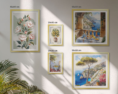 Parede galeria de quadros Vistas florais pitorescas