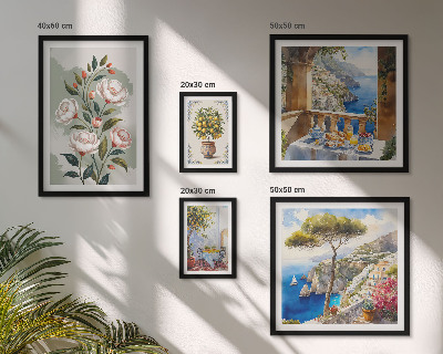 Parede galeria de quadros Vistas florais pitorescas