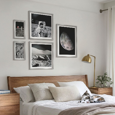 Galeria de parede Paisagens lunares dos astronautas