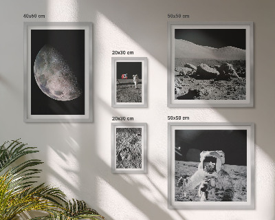Galeria de parede Paisagens lunares dos astronautas
