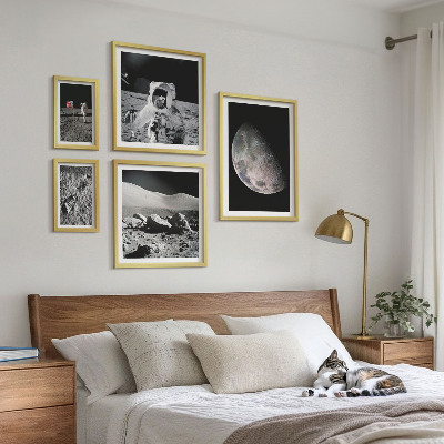 Galeria de parede Paisagens lunares dos astronautas