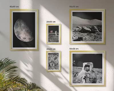 Galeria de parede Paisagens lunares dos astronautas