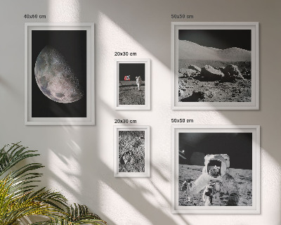 Galeria de parede Paisagens lunares dos astronautas