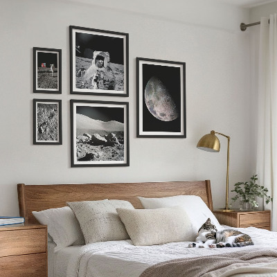 Galeria de parede Paisagens lunares dos astronautas