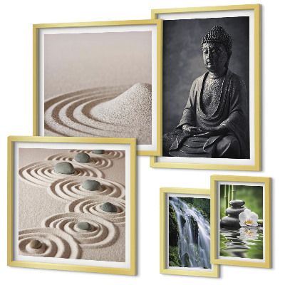 Parede galeria de quadros Temas relaxantes de natureza zen