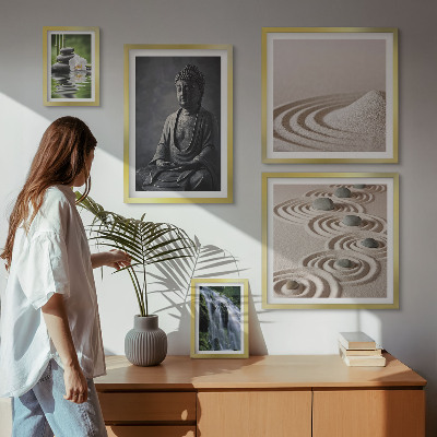 Parede galeria de quadros Temas relaxantes de natureza zen