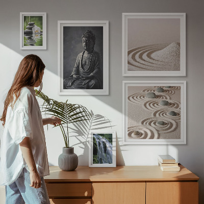 Parede galeria de quadros Temas relaxantes de natureza zen