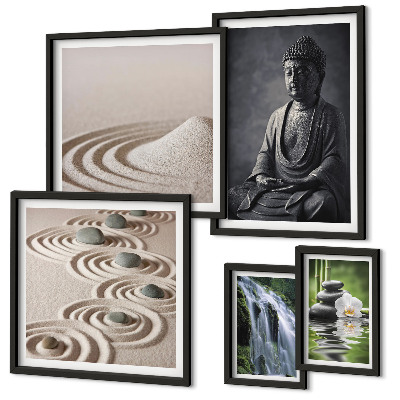 Parede galeria de quadros Temas relaxantes de natureza zen