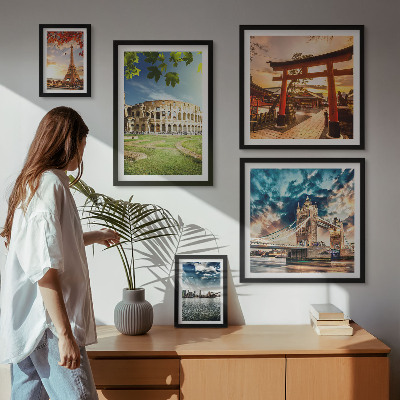 Galeria de parede Ícones da arquitetura mundial