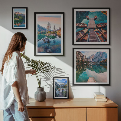 Galeria de parede Beleza dos lagos de montanha