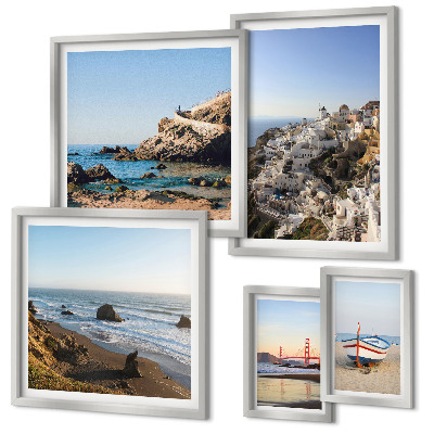 Galeria de parede As praias da cidade e as vistas encantadoras.