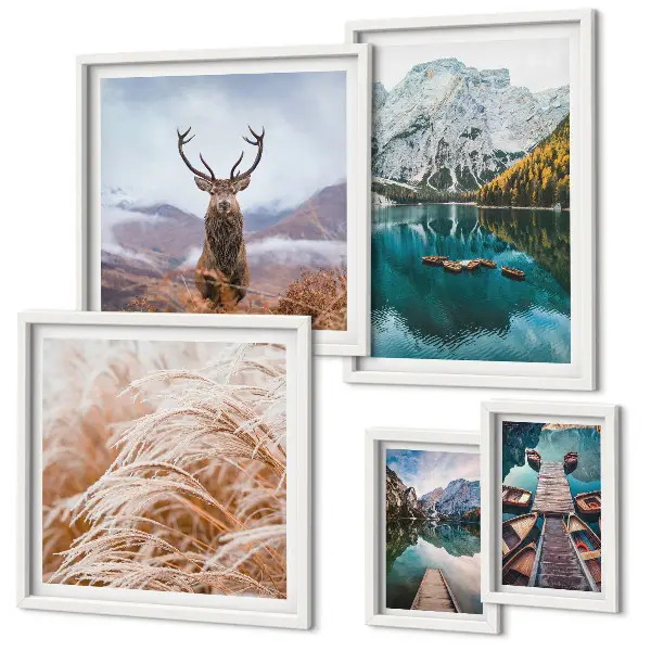 Galeria de quadros para parede com paisagens montanhosas e a beleza da natureza