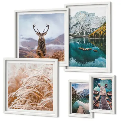 Galeria de quadros para parede com paisagens montanhosas e a beleza da natureza