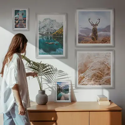 Galeria de quadros para parede com paisagens montanhosas e a beleza da natureza