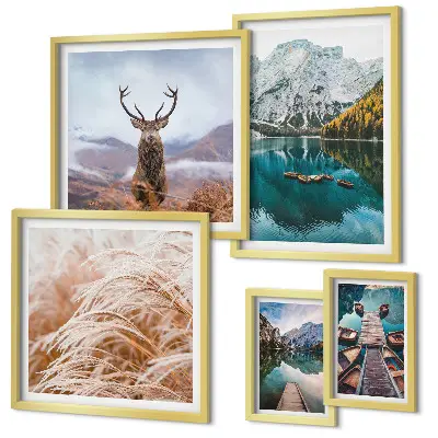 Galeria de quadros para parede com paisagens montanhosas e a beleza da natureza