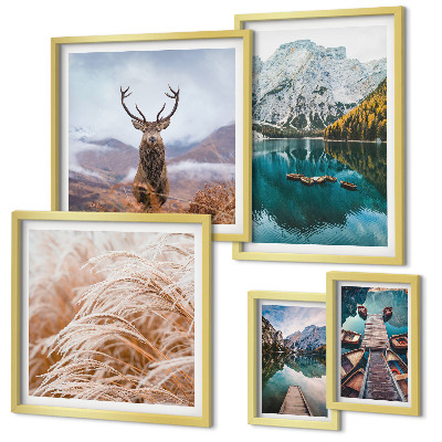 Parede galeria de quadros Paisagens montanhosas e a beleza da natureza