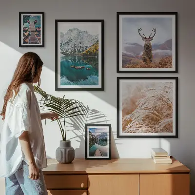 Galeria de quadros para parede com paisagens montanhosas e a beleza da natureza
