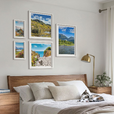 Galeria de parede Paisagens de montanhas e praias