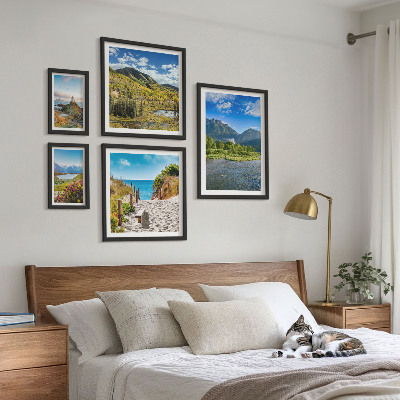 Galeria de parede Paisagens de montanhas e praias