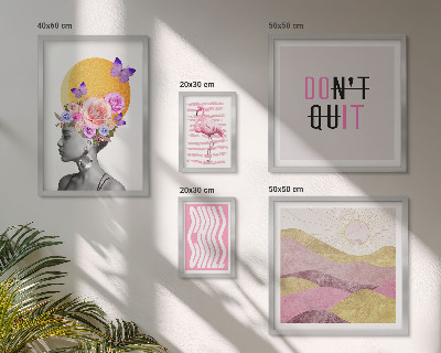 Galeria de parede Inspirações florais em estilo boho