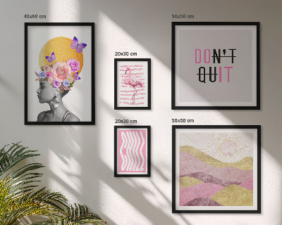 Galeria de parede Inspirações florais em estilo boho