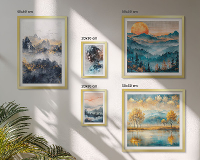Galeria de parede Paisagens e retratos de montanhas