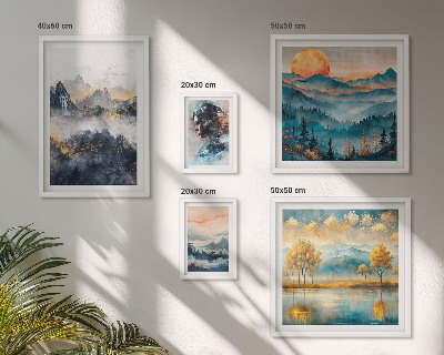 Galeria de parede Paisagens e retratos de montanhas