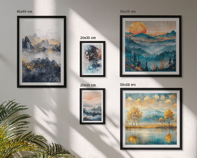 Galeria de parede Paisagens e retratos de montanhas