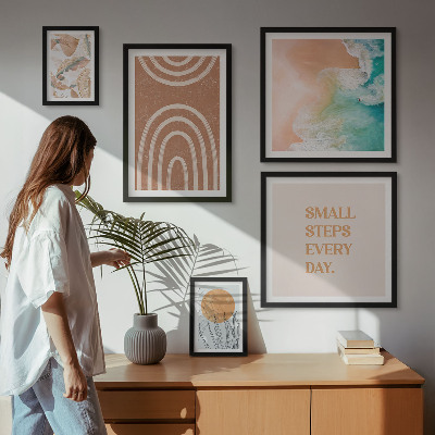 Galeria de parede Decorações de plantas elegantes
