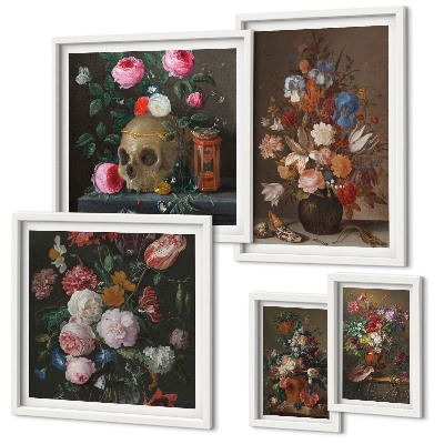 Galeria de parede Composições florais clássicas
