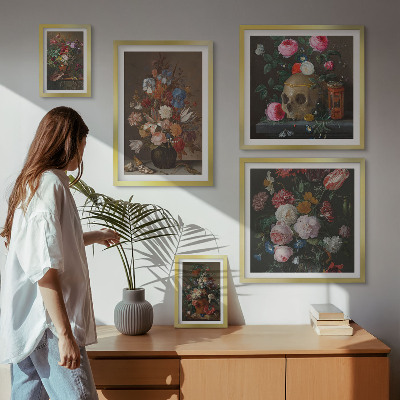 Galeria de parede Composições florais clássicas