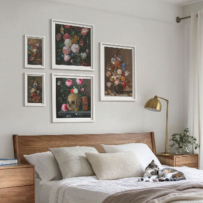 Galeria de parede Composições florais clássicas