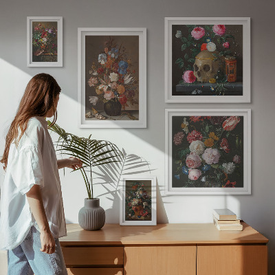 Galeria de parede Composições florais clássicas
