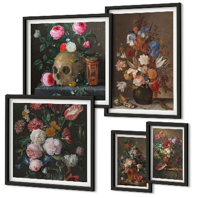 Galeria de parede Composições florais clássicas
