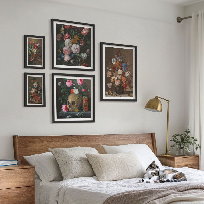 Galeria de parede Composições florais clássicas