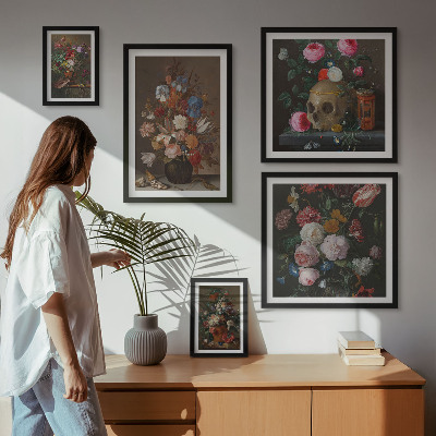 Galeria de parede Composições florais clássicas