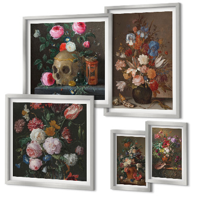 Galeria de parede Composições florais clássicas