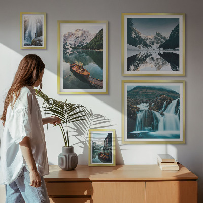 Galeria de parede cachoeiras de lago de montanha