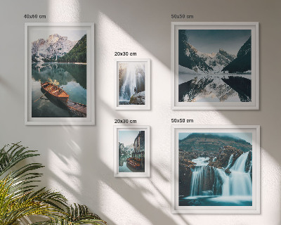 Galeria de parede cachoeiras de lago de montanha