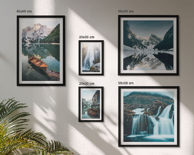 Galeria de parede cachoeiras de lago de montanha