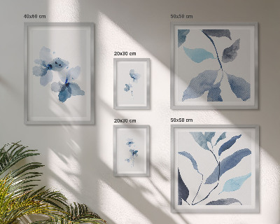 Galeria de parede Flores elegantes em aquarela