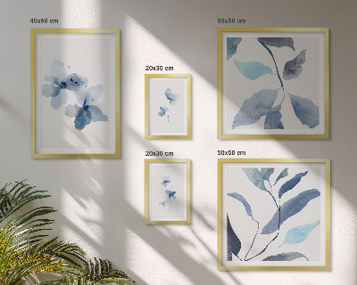Galeria de parede Flores elegantes em aquarela