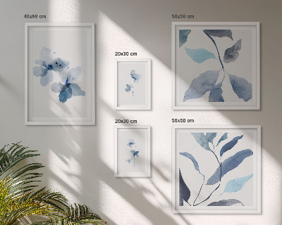 Galeria de parede Flores elegantes em aquarela