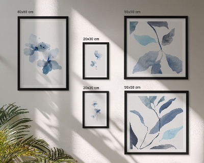 Galeria de parede Flores elegantes em aquarela