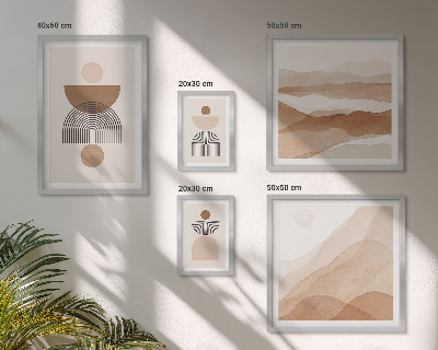 Parede galeria de quadros Composições abstratas da terra