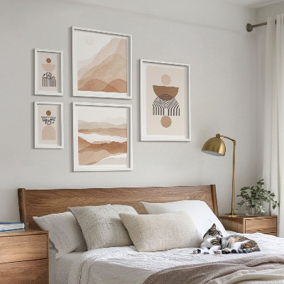 Parede galeria de quadros Composições abstratas da terra